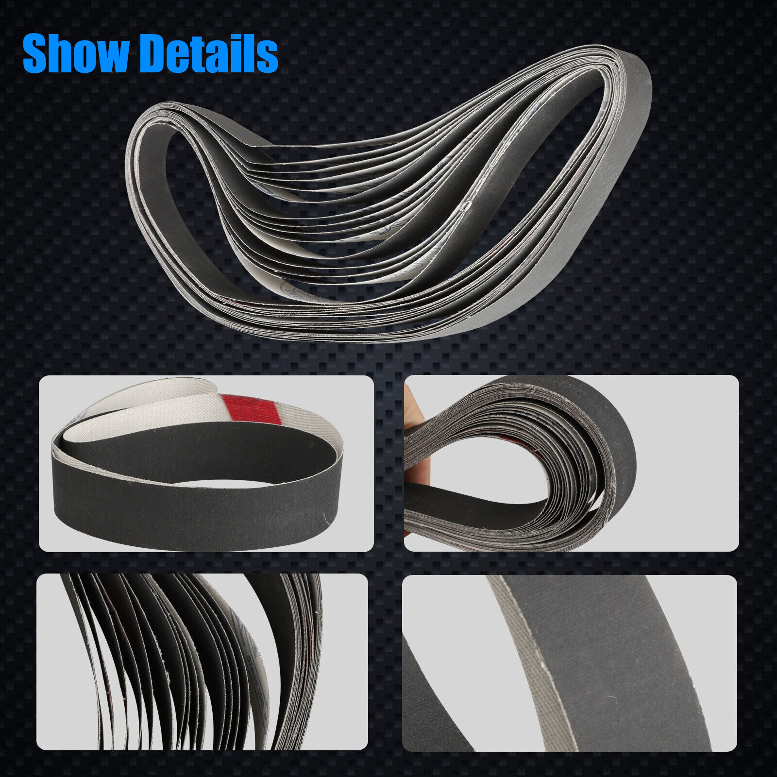 15Pcs 1″x30″ 600 800 1000 Grit Sanding Belts Sander Grinding Polishing Sandpaper