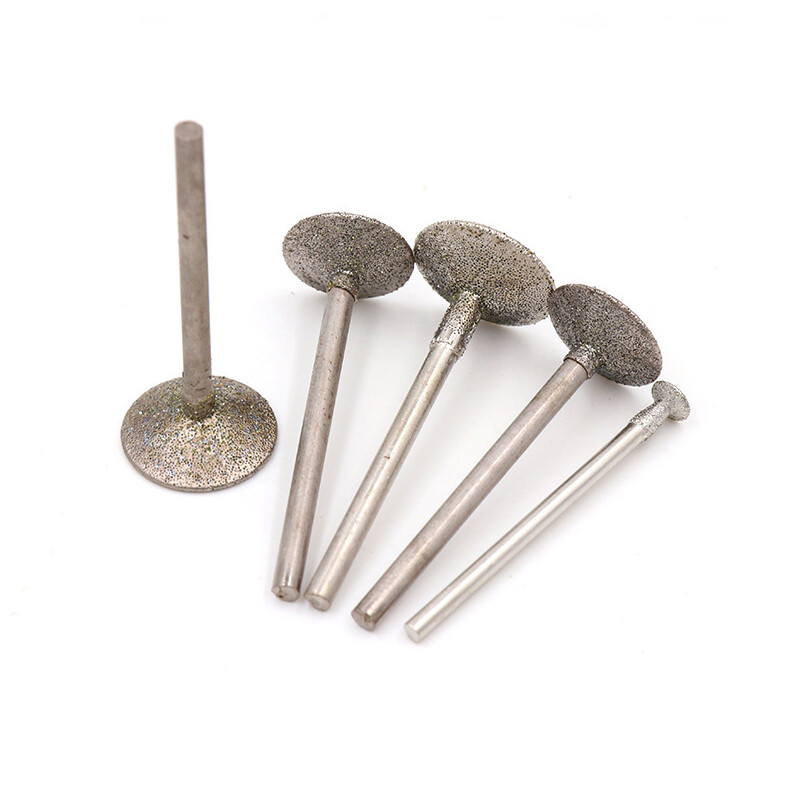 2.35/3mm Shank Diamond Grinding Head H Burr Bit Nailhead Jade Stone Carving
