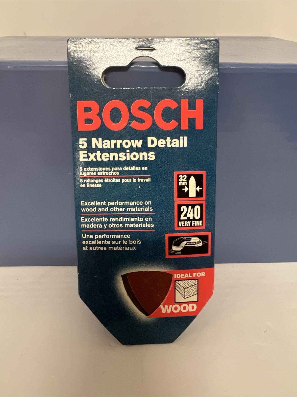 Bosch SDNR240 5 Narrow Detail Sanding Extensions 32mm 240 Grit New