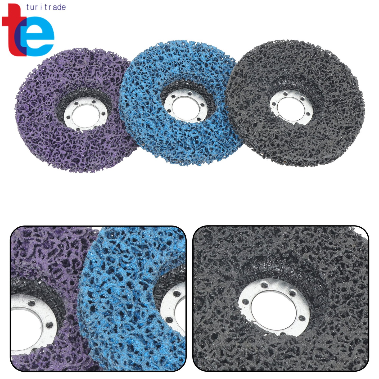 12 Pack: 4-1/2 x 7/8 Inch Diamond Grinding Discs Set 3 Colors for Angle Grinder