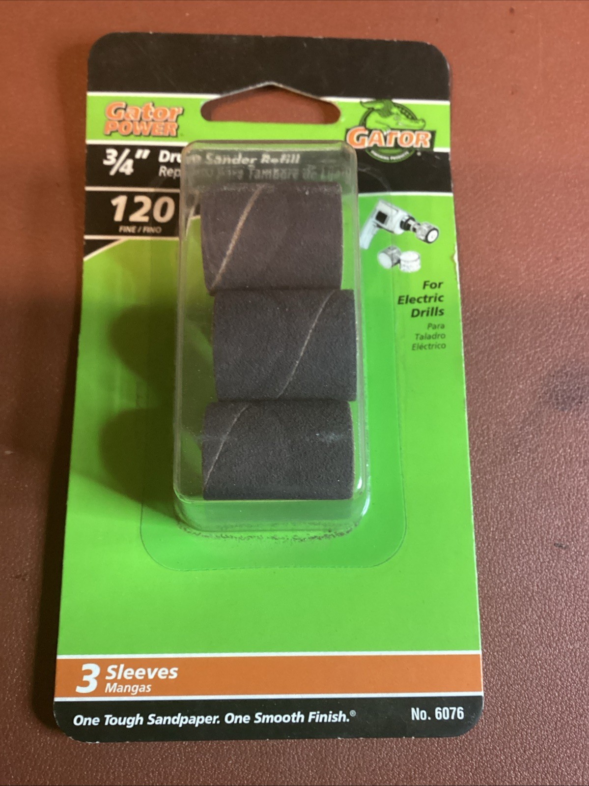 3 Pack Gator Power 3/4” Drum Sander Refill 120 Grit # 6076