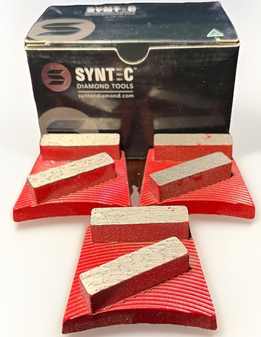 Fast-Change SYNTEC Diamond Floor Grinding Discs, Wet or Dry, Set of 3 FCBKP2R30