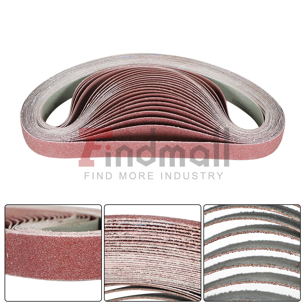 24PCS 1×30 in Sanding Belts 60 80 120 150 240 400 Grit Belt Sander Sandpaper