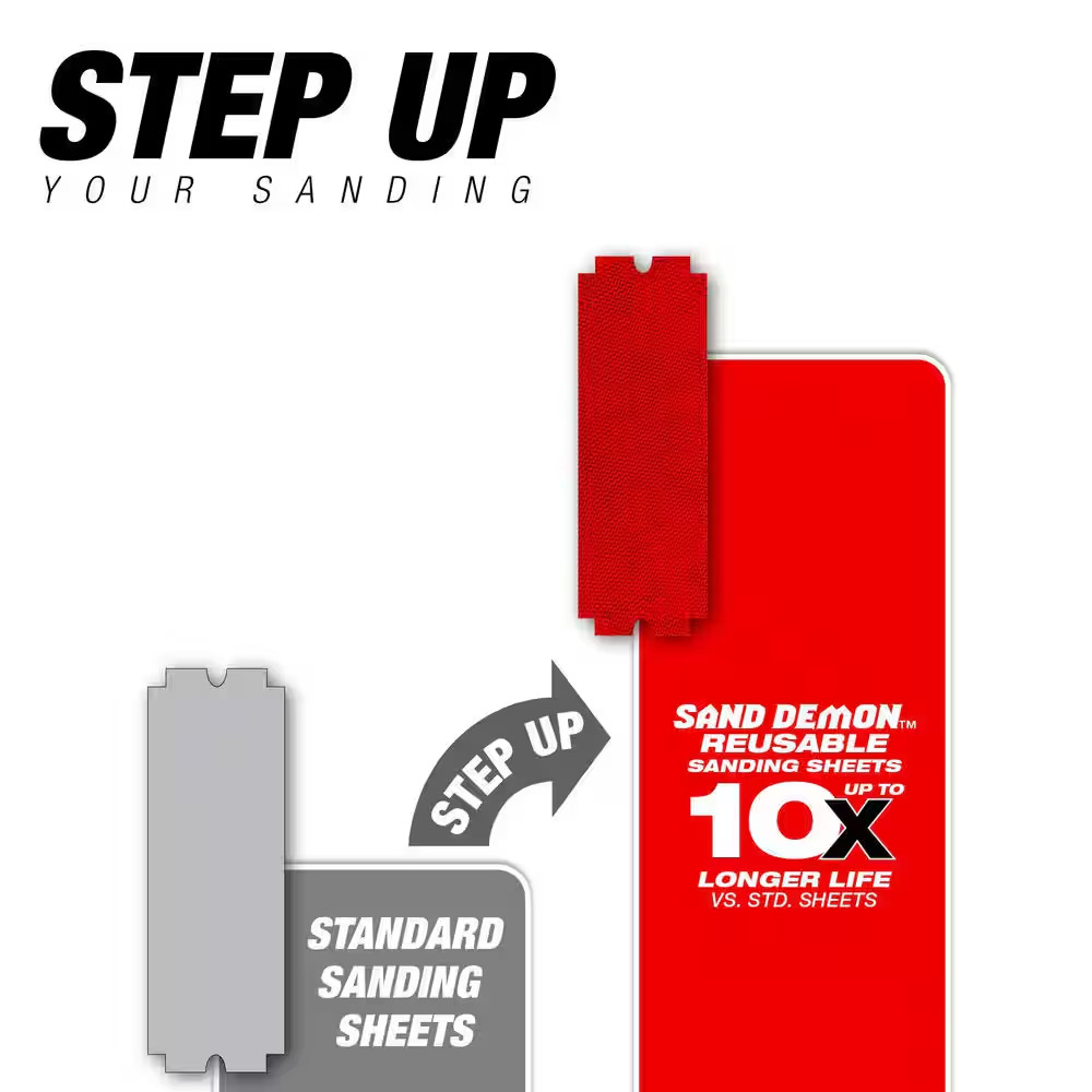 4-3/16 In. X 11-1/4 In. 120-Grit Sandnet Reusable Sanding Sheet for Drywall