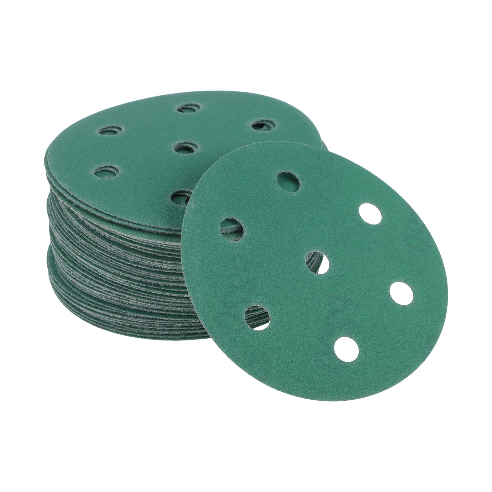 Car Sanding Discs 220 Grit Abrasion Resistance Round Hook Loop Sandpaper 50Pc
