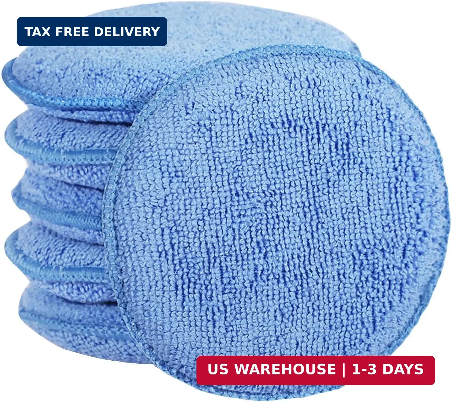 Microfiber Wax Applicator Pads, Car Wax Applicator, Buffing & Detail Polishing F