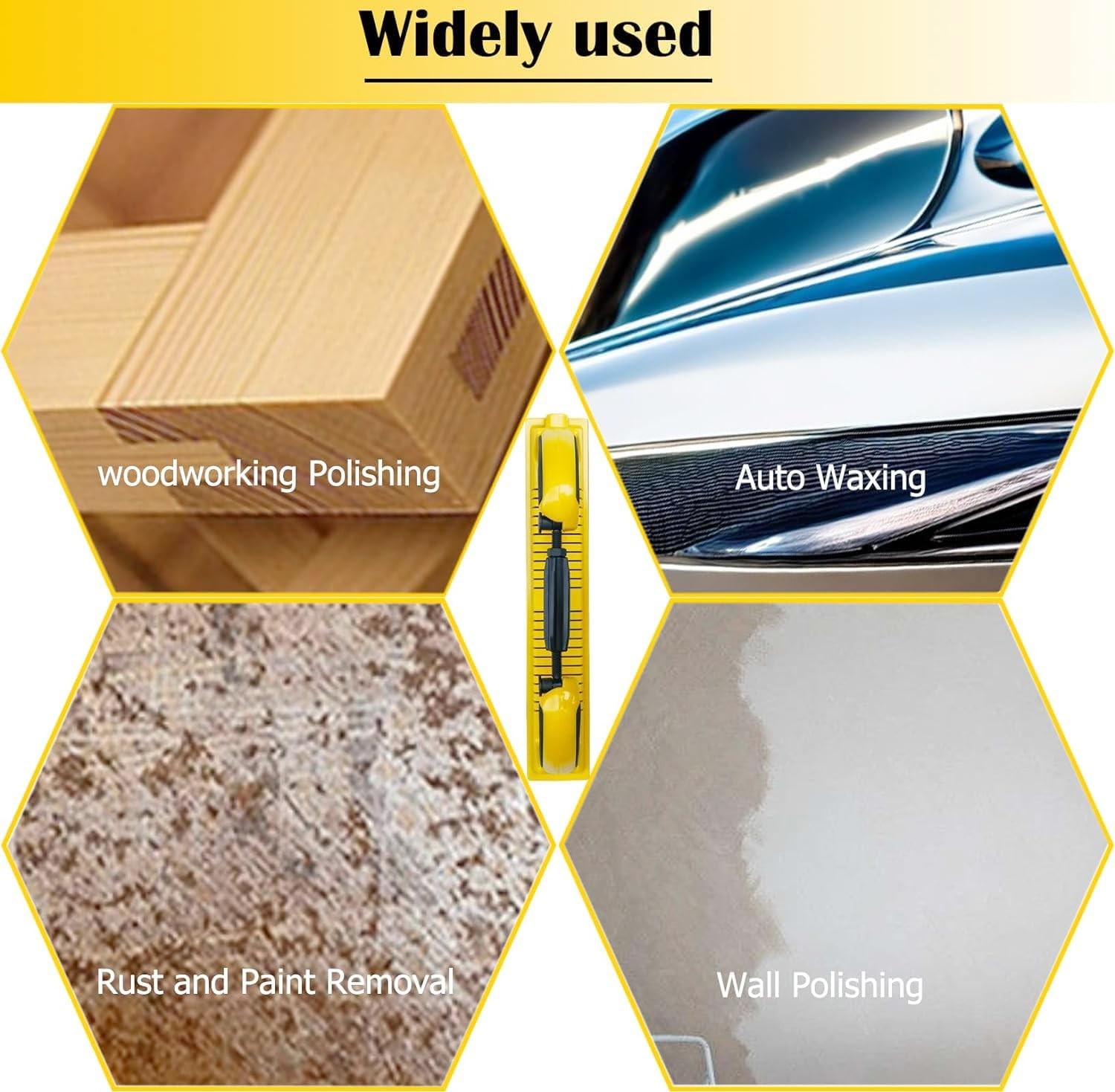 Sanding Block Hand Sander Woodworking Auto Paint Removal Flexible Sanding File