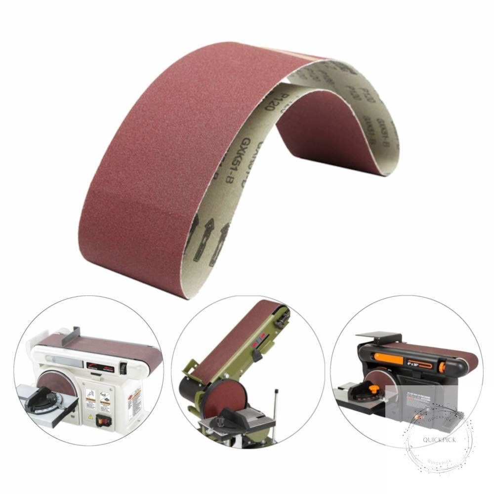 4 Inch x 36 Inch Sanding Belts, 60/80/120/240/320 Grits, Belt Sander Tool for
