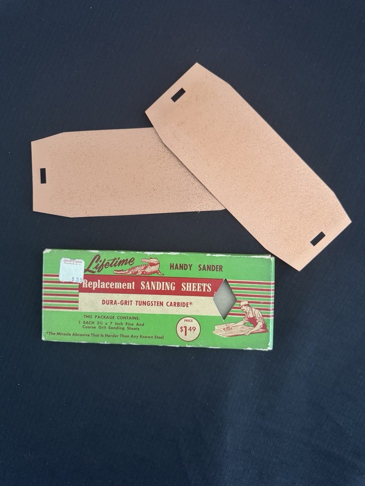 Vintage New Handy Sander Replacement Sanding Sheets Tungsten Carbide Set Of 3
