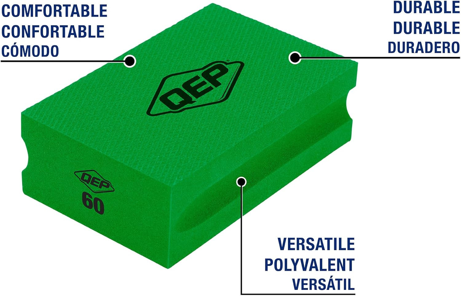Coarse 60-Grit Diamond Sanding Block for Heavy-Duty Surface Prep