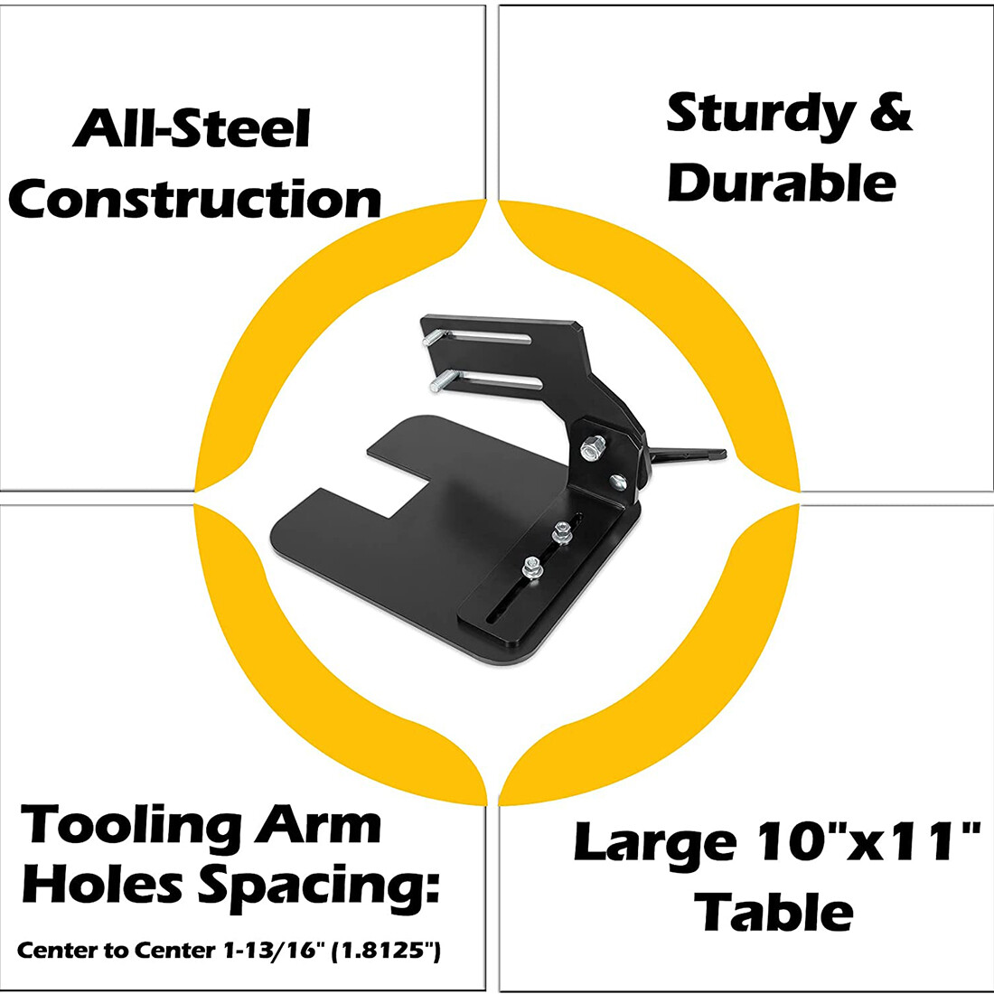 2×72″ Knife Bevel Grinding Jig Tool Rest OBM Belt Grinder Tilt Table Flat Platen