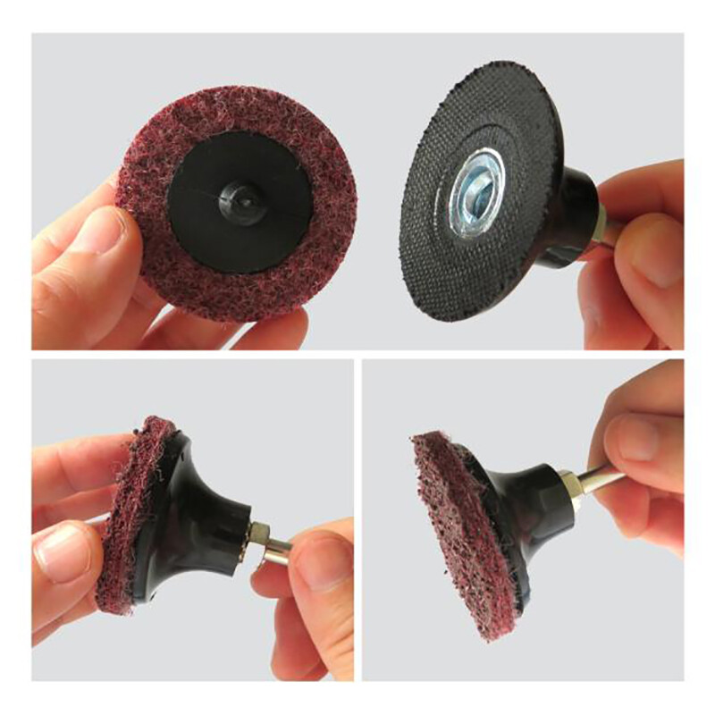 46 Pcs 2 Inch Torque R-Type Roll Lock Quick Change Disc Abrasive Sanding Pad Set