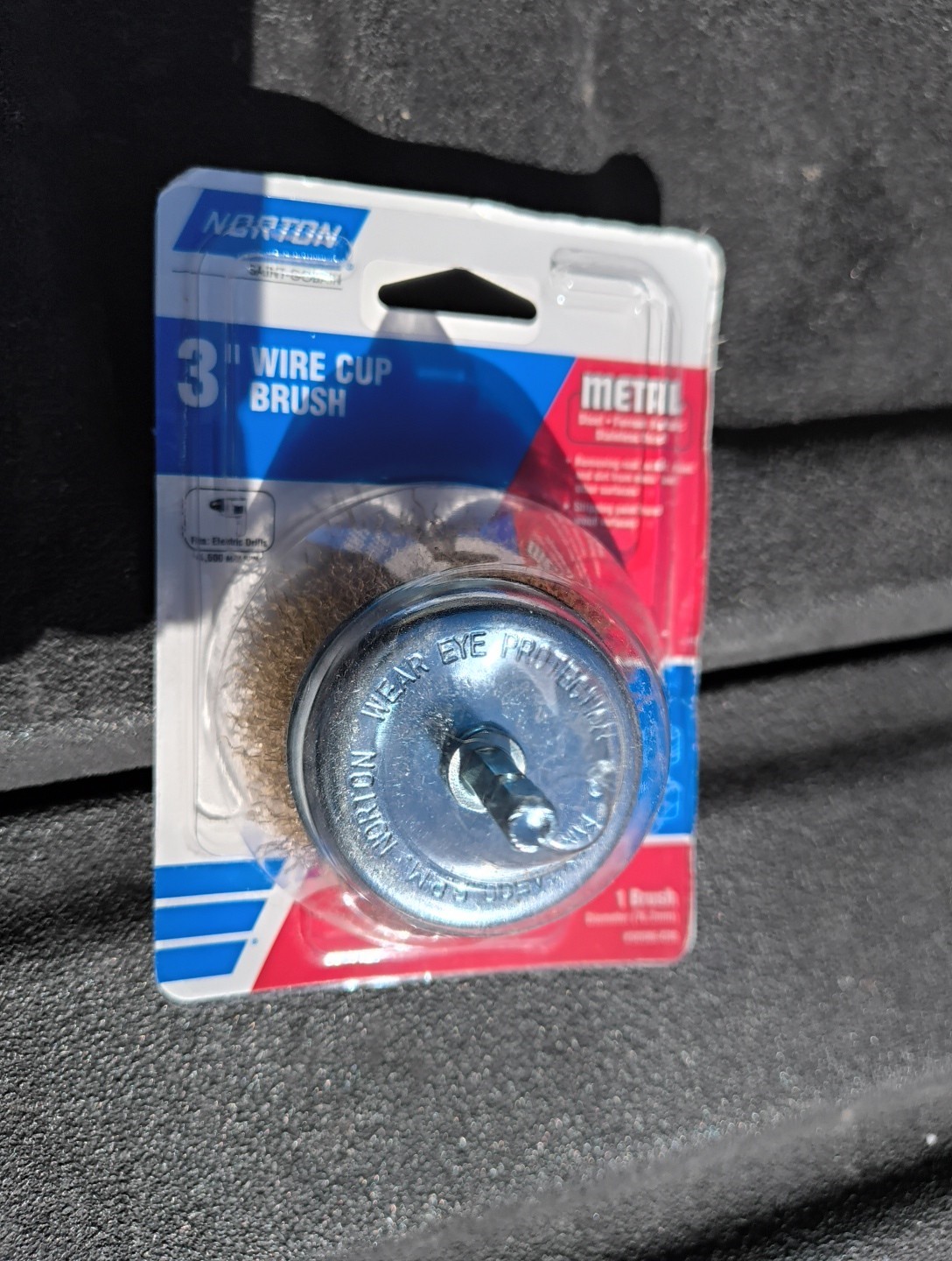 Norton Clipper 3 in. Crimped Wire Cup Brush Brass 4500 rpm 1 pc