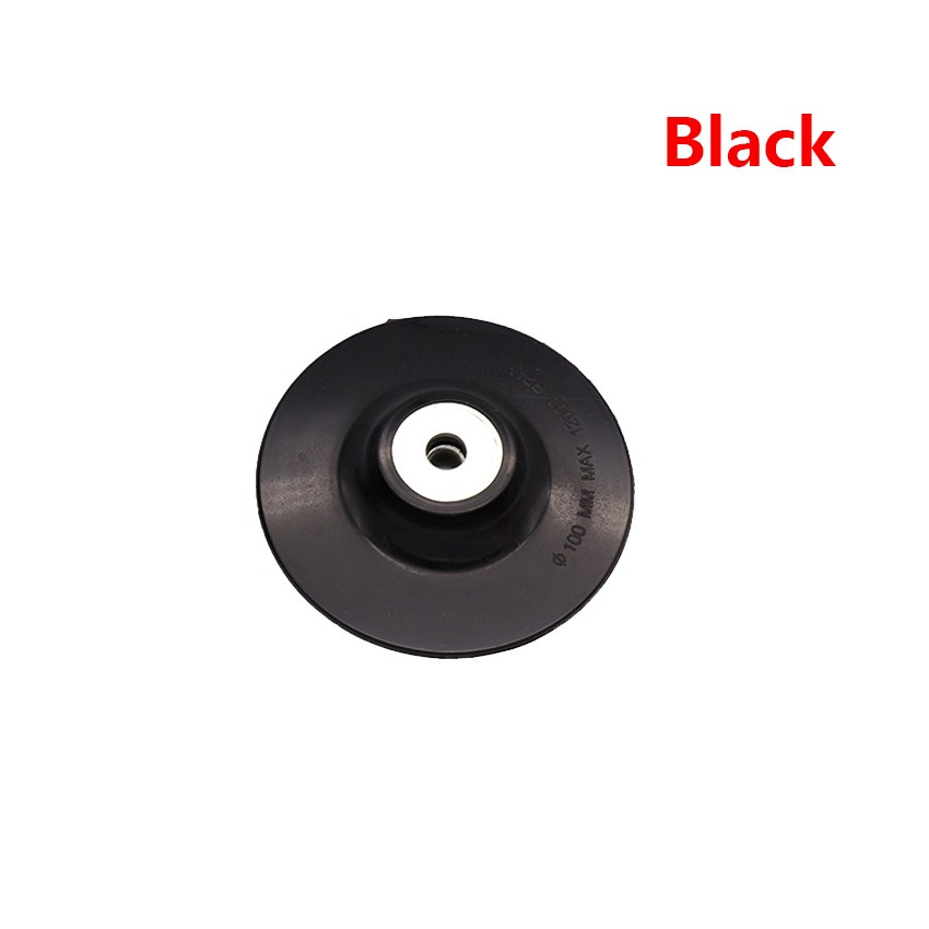 4″ Rubber Sanding Backing Pad M10 100mm for Angle Grinder Polisher Black White