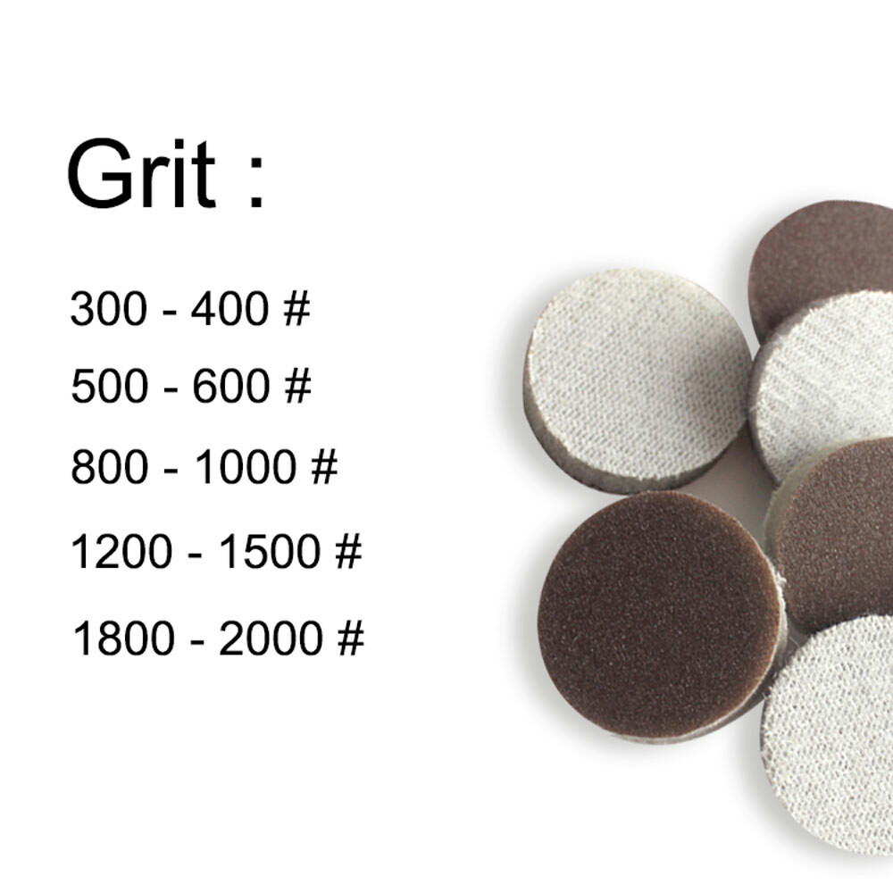 Hook and Loop Foam Sponge Sanding Disc Sandpaper Pads Orbital Wet Dry 1/2/5 inch