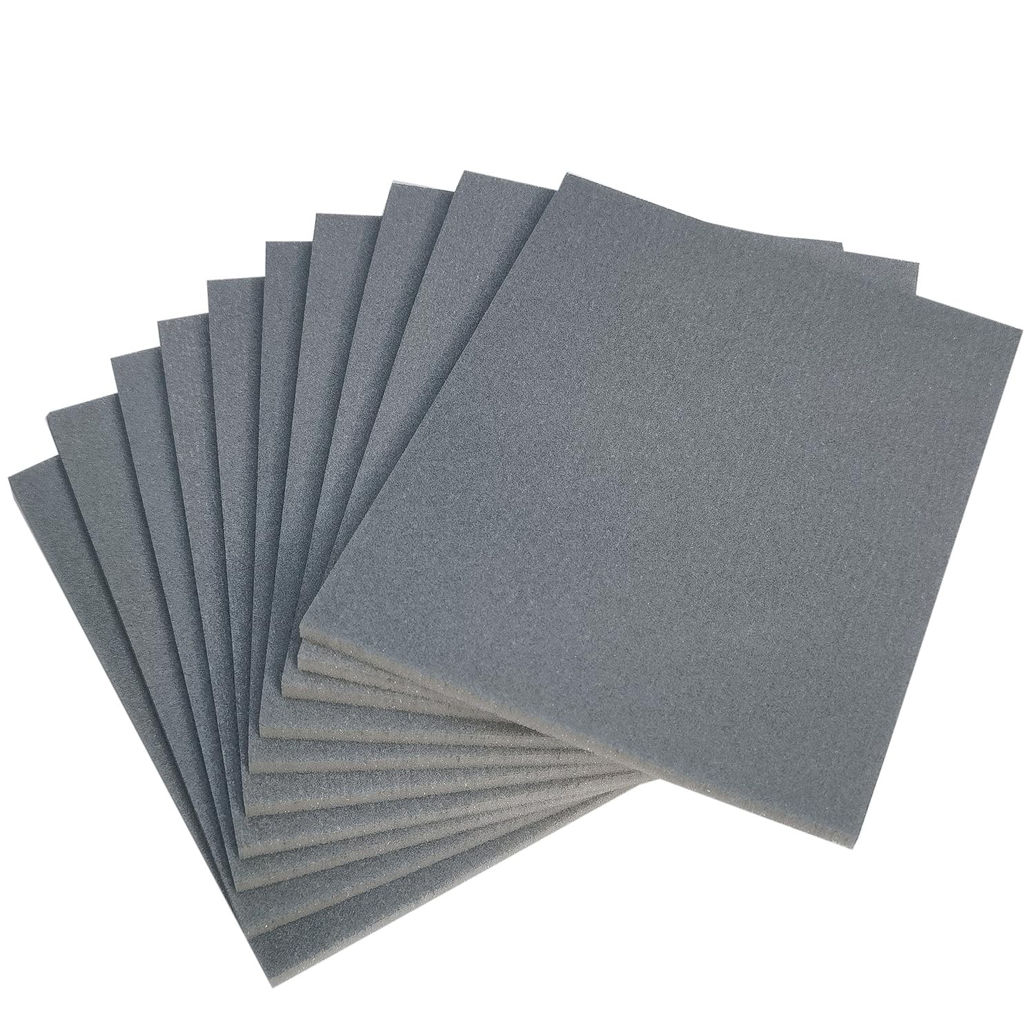 SACKORANGE 10 PCS 600 Grit 4.5 x 5.5 Inch Sanding Sponge Set Wet or Dry Hand