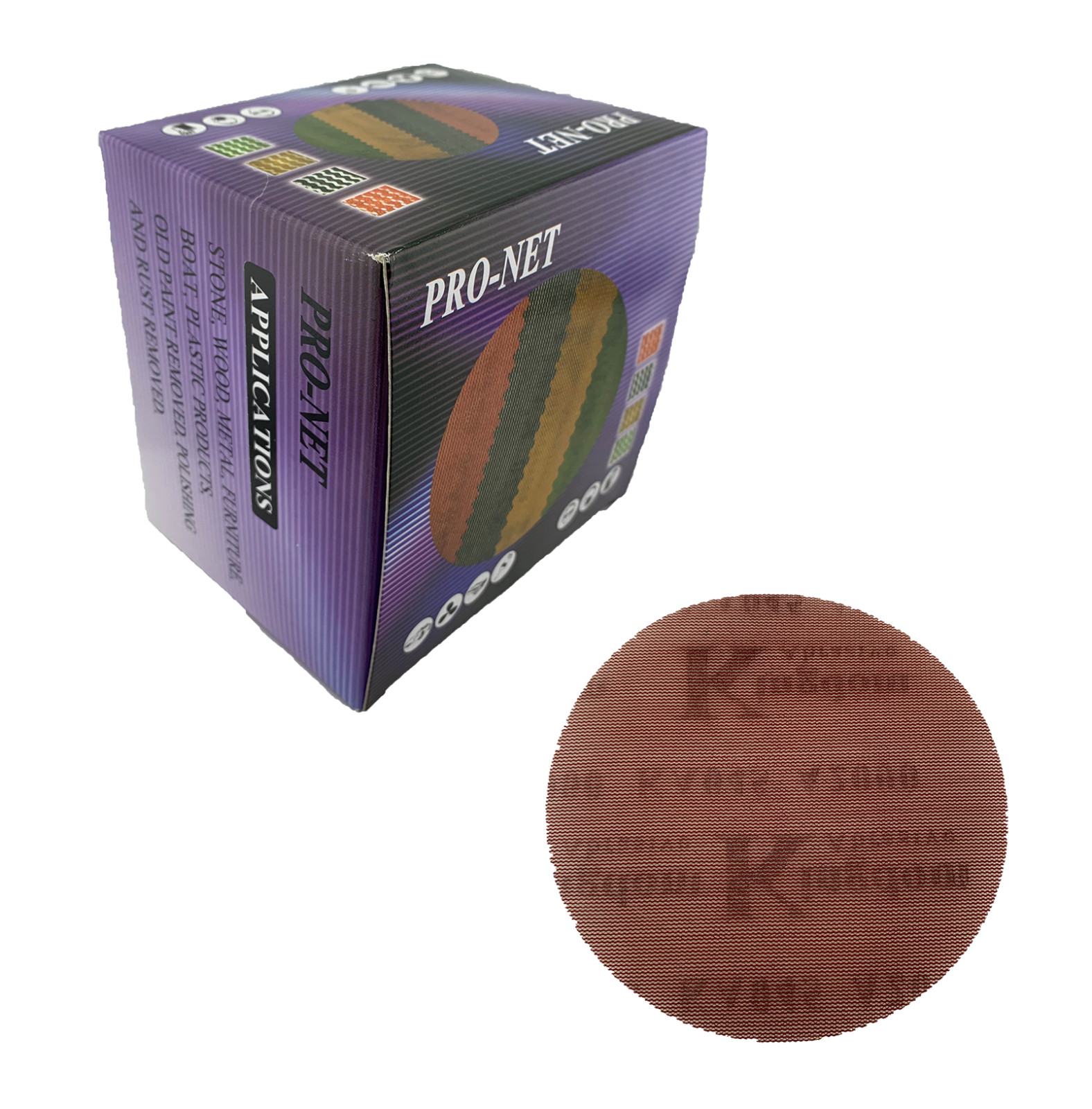 Kingdom Abrasive Pro-Net 5″ Hook & Loop Sanding Discs 40-3000 Grit Box of 50