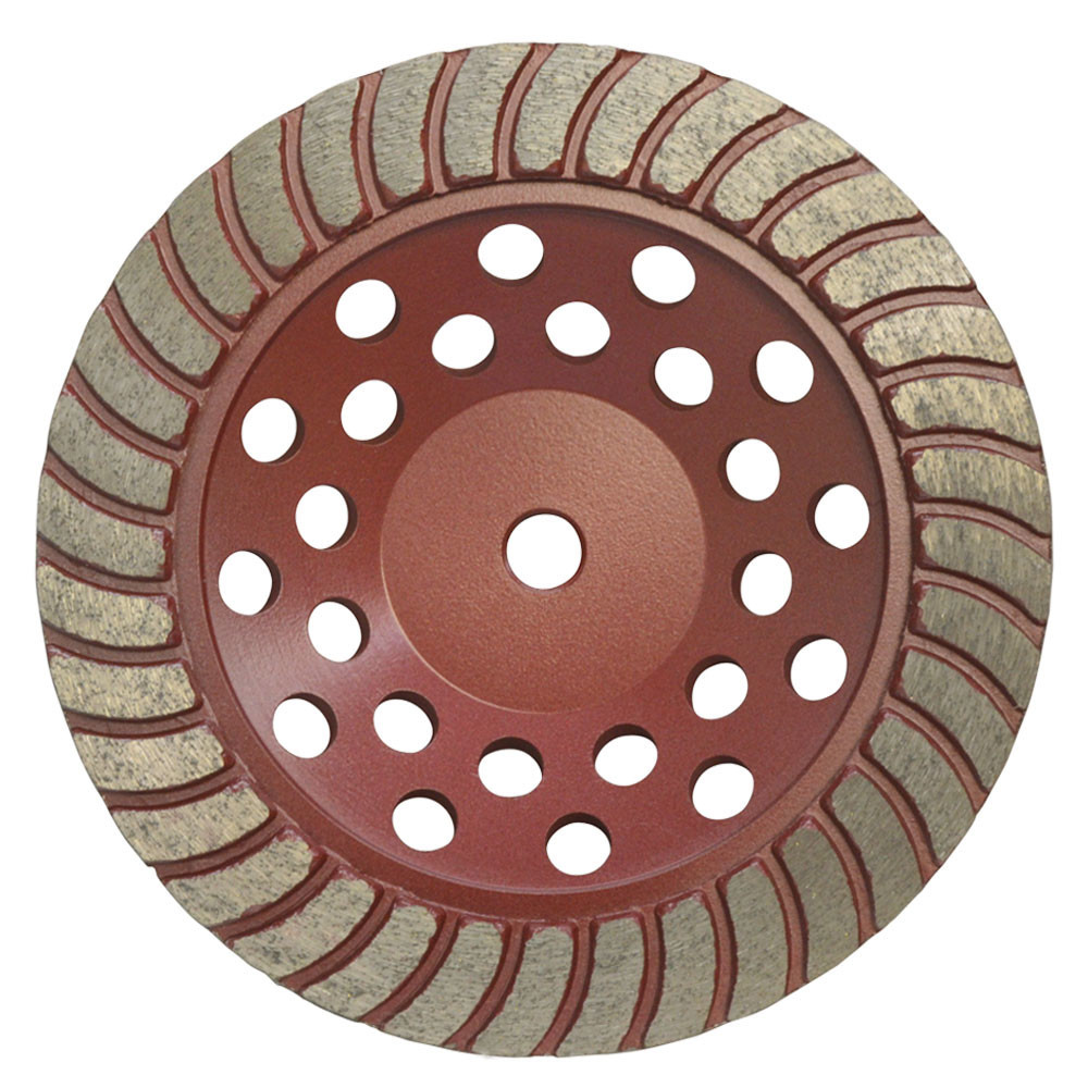 7/8 Inch-11mm Arbor 7 Inch Angle Medium Grit Stone Grinding Cup Wheel
