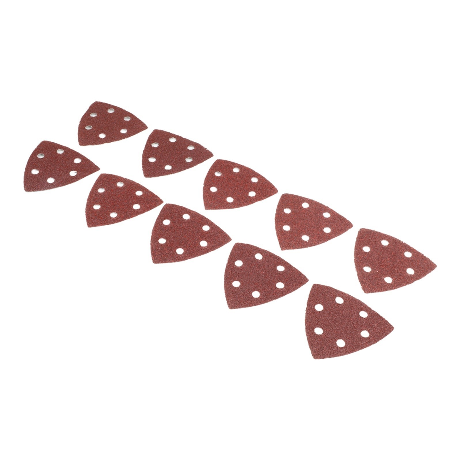 125mm 40 Grit Sandpaper 10pcs Set with 6 Holes for Electric Wall Polisher