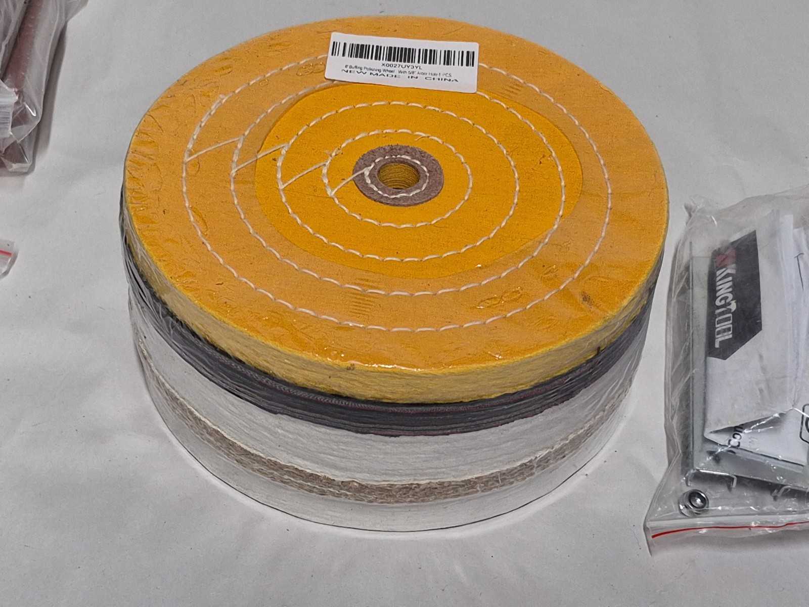 SCOTTCHEN Buffing Polishing Lot Wheels 8in 5/8″ Arbor Soft , Polish, King Tool