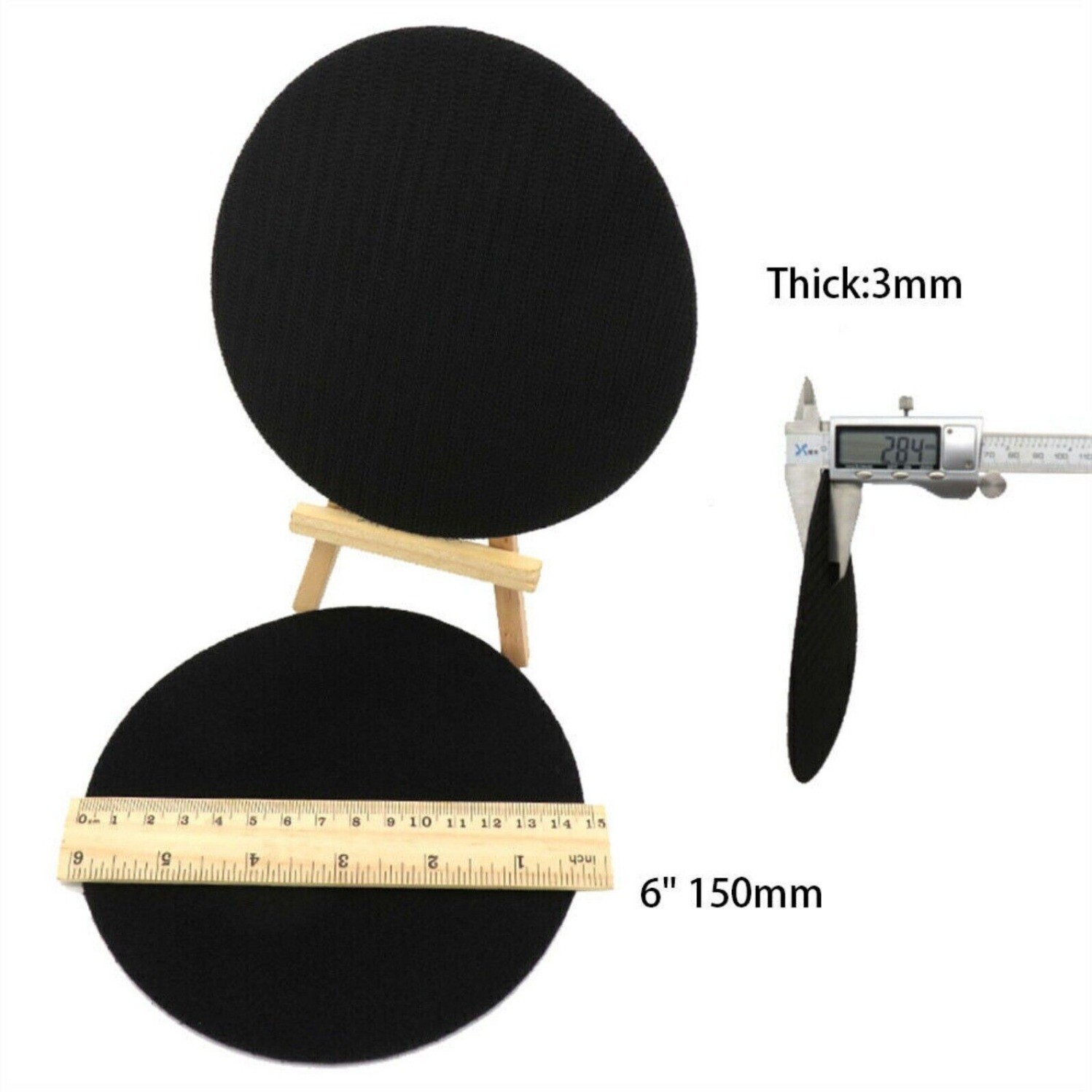 6″ 150mm Pad Saver Protector Pad for Sanding Pad Hook & Loop Backing Pad 15 Hole