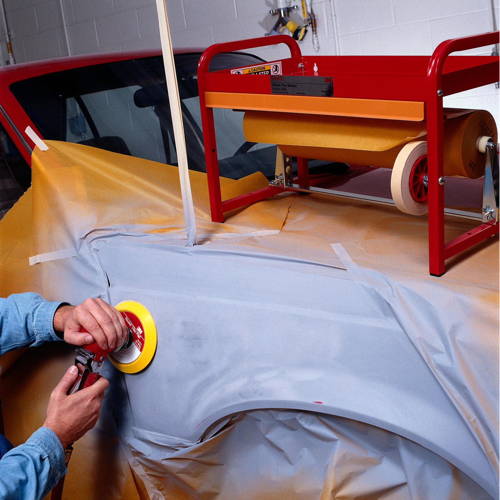 3M Wetordry Cloth Disc 281W, P1000 YF-weight, 8 in x NH, Die 800JM,50/Carton