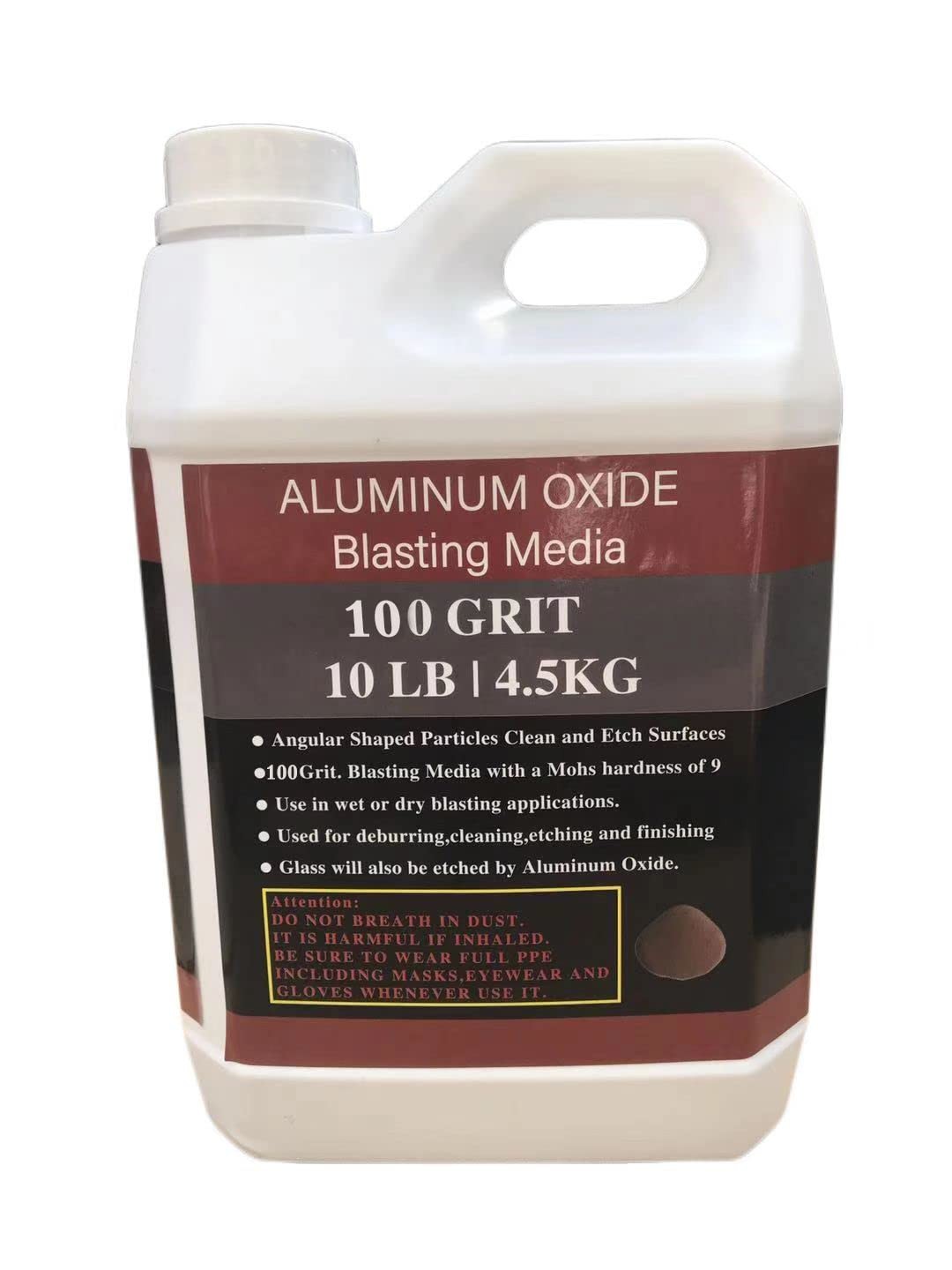 Aluminum Oxide – 10 LBS – Medium to Fine Sand Blasting Abrasive Media 80 Grit