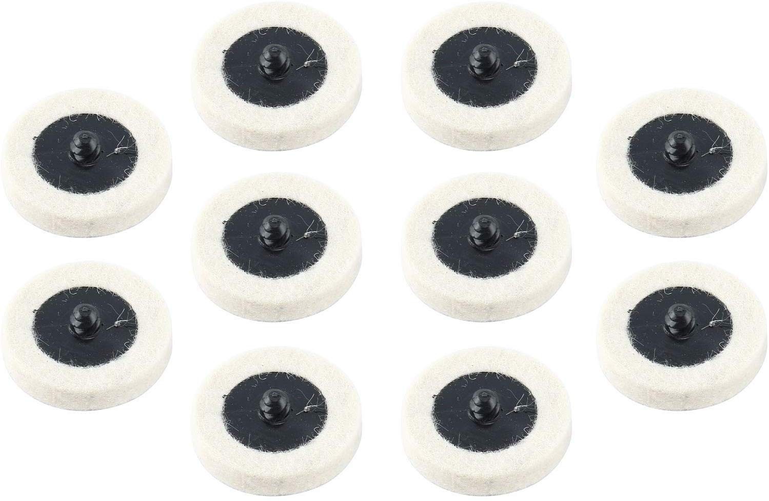 8MILELAKE Disc Buffing Polishing Wheel Pads 10pc fit for Roloc Style 2inches Pol