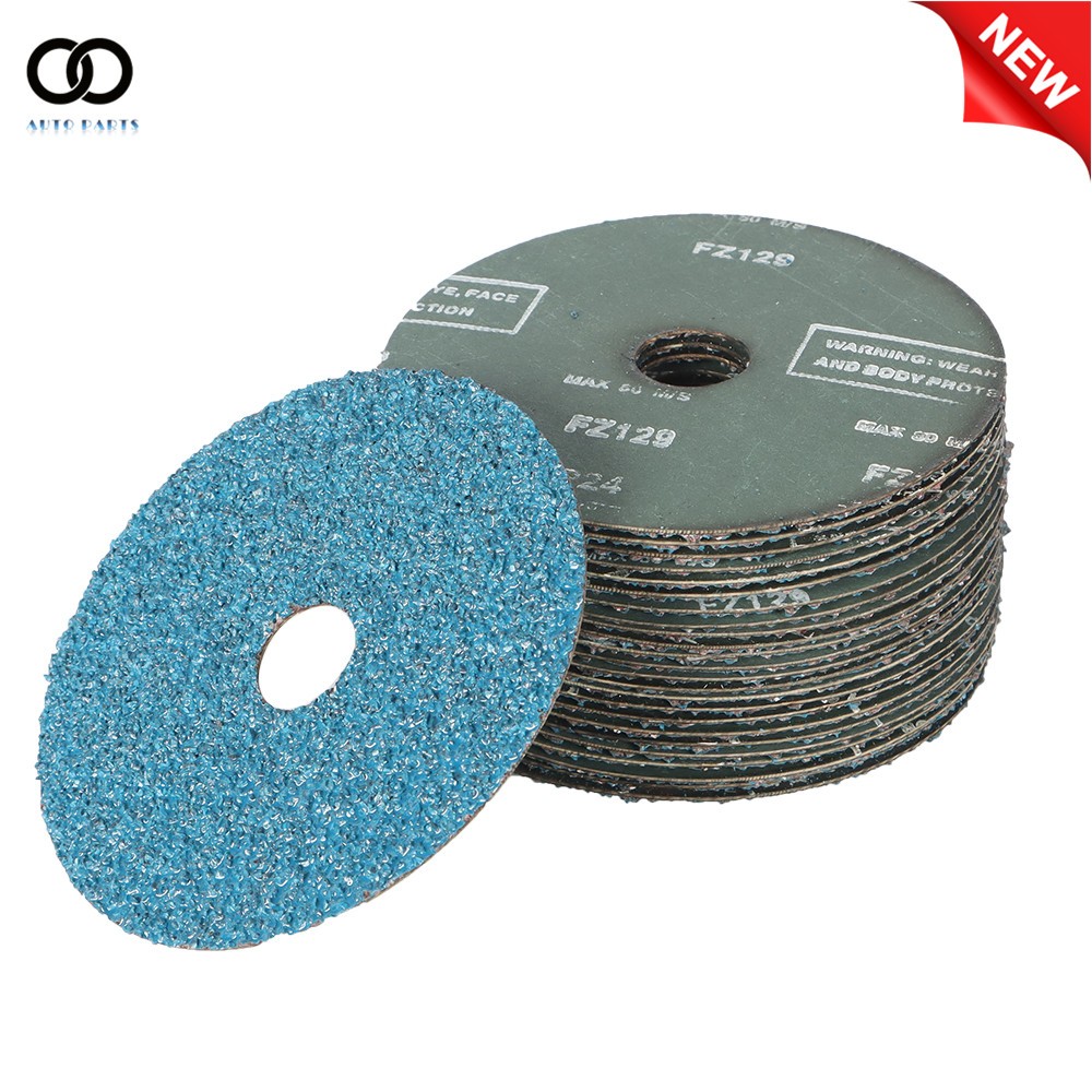 25Pcs 24 Grit / 36 Grit Zirconia Resin Fiber Disc Grinding And Sanding Discs New