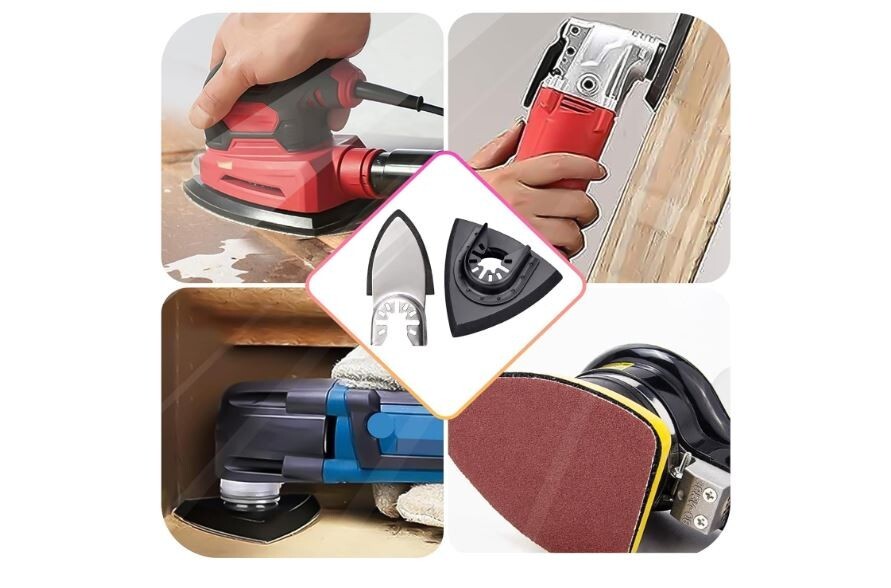 206Pcs Oscillating Tool Detail Sanding Pads Kit 2Pcs Triangle Sanding Pads 2Pc
