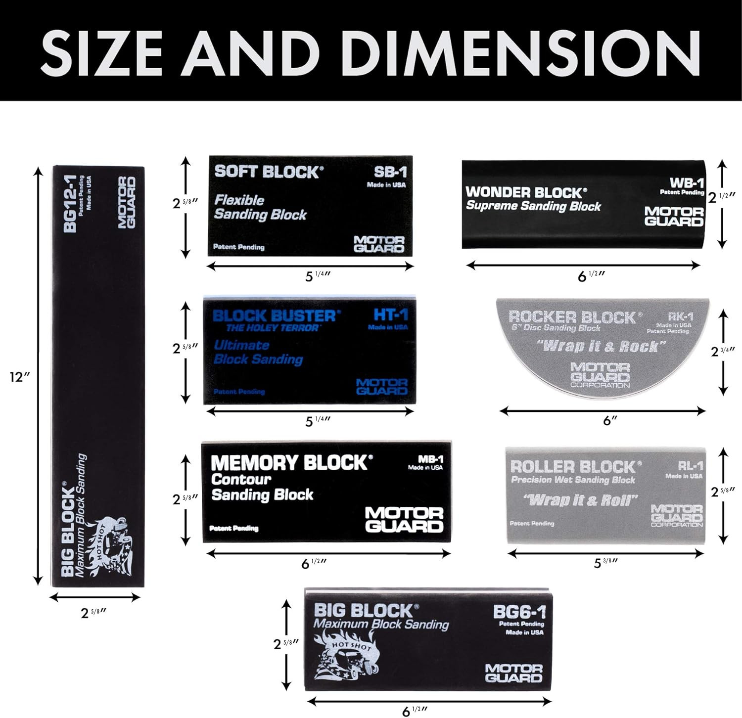 Versatile 8-Piece Sanding Block Set for All Your DIY Projects