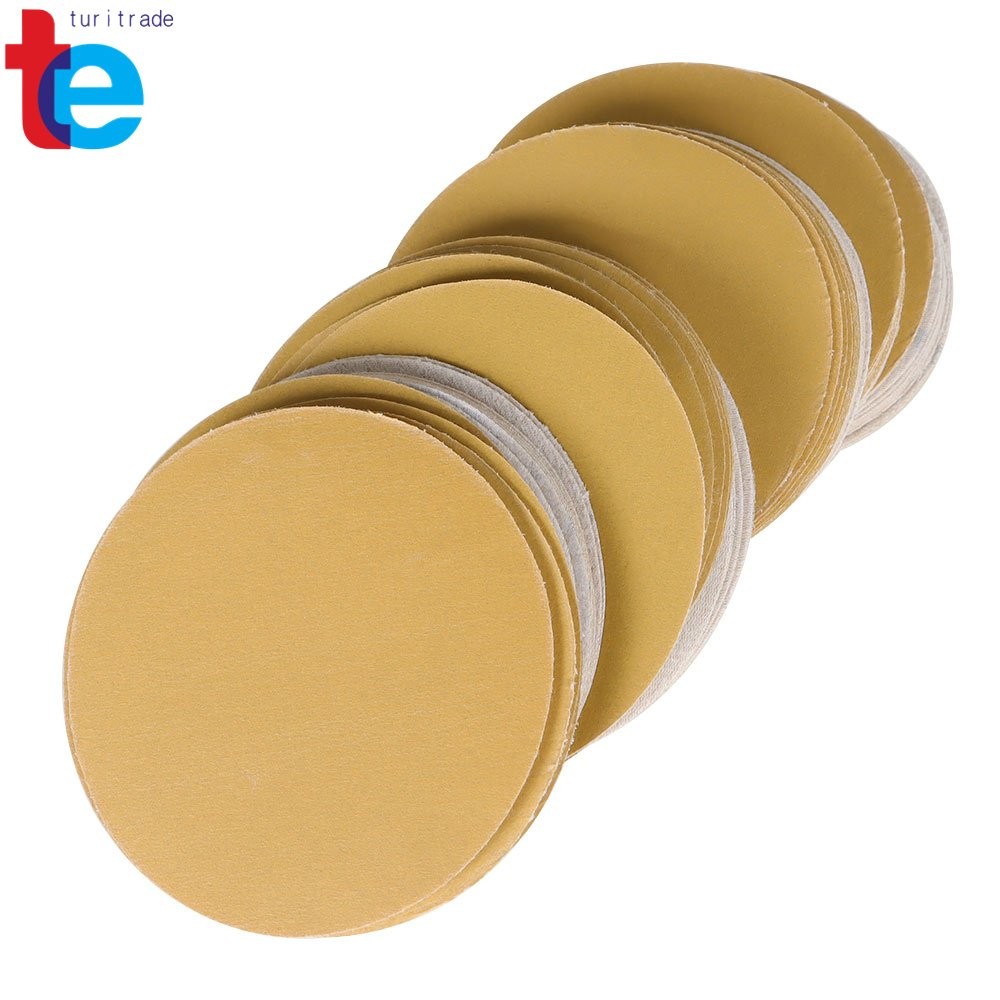 Sanding Disc NO-Hole Hook & Loop Grit 320 Sand Paper 100 Pieces 5″