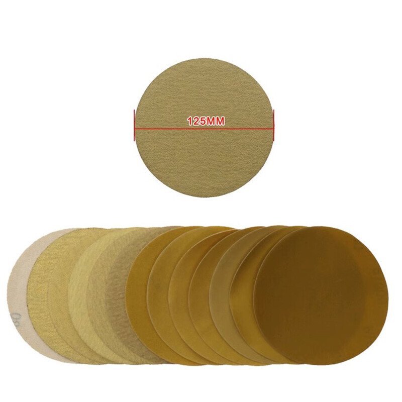 5” 125mm Hook and Loop Sanding Disc Sand Paper Sander Pads No Hole 40-1000 Grit
