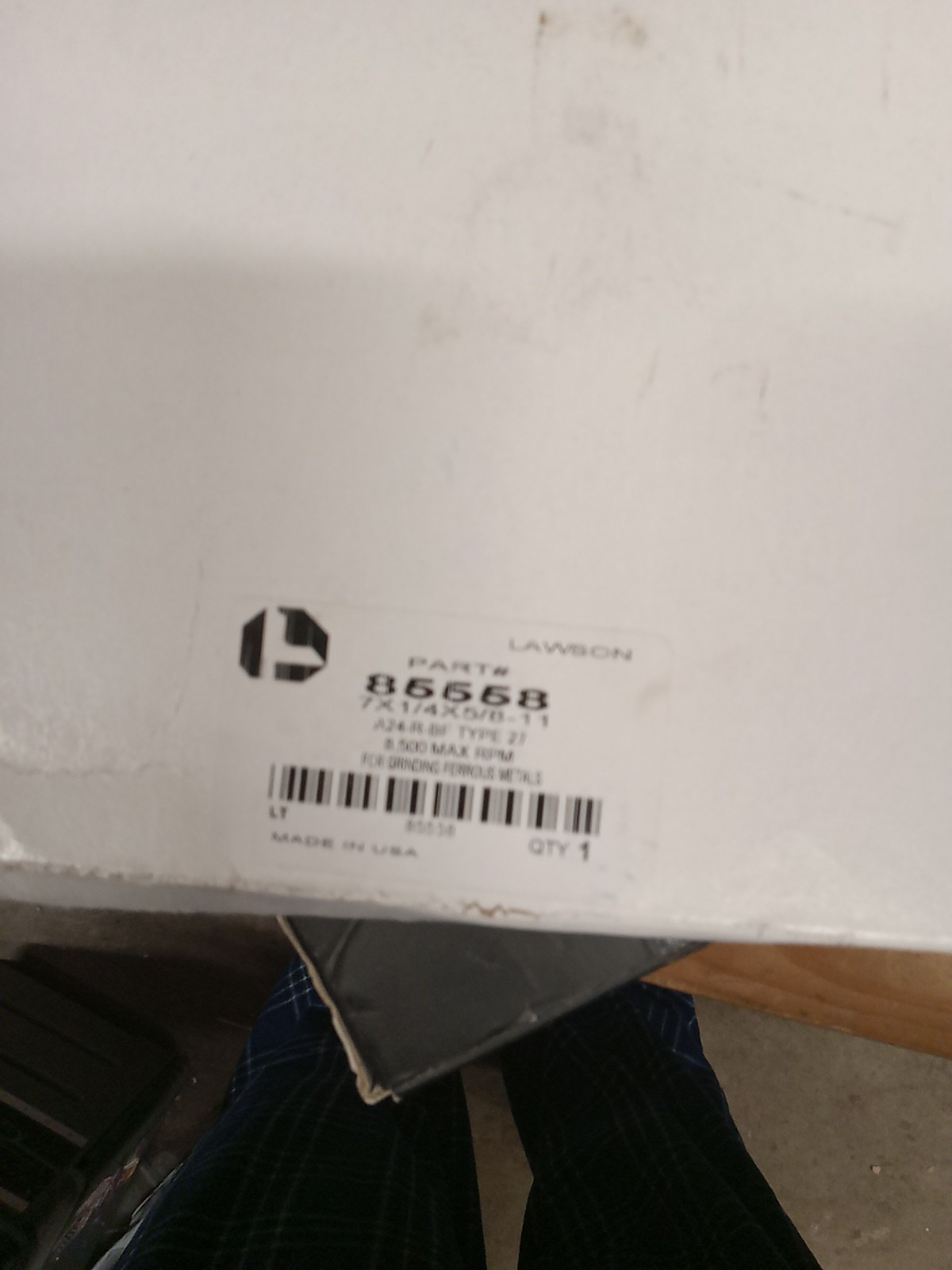 Lawson 7″ X 5/8-11 Premium Metal Wheel 85558 NOS F1
