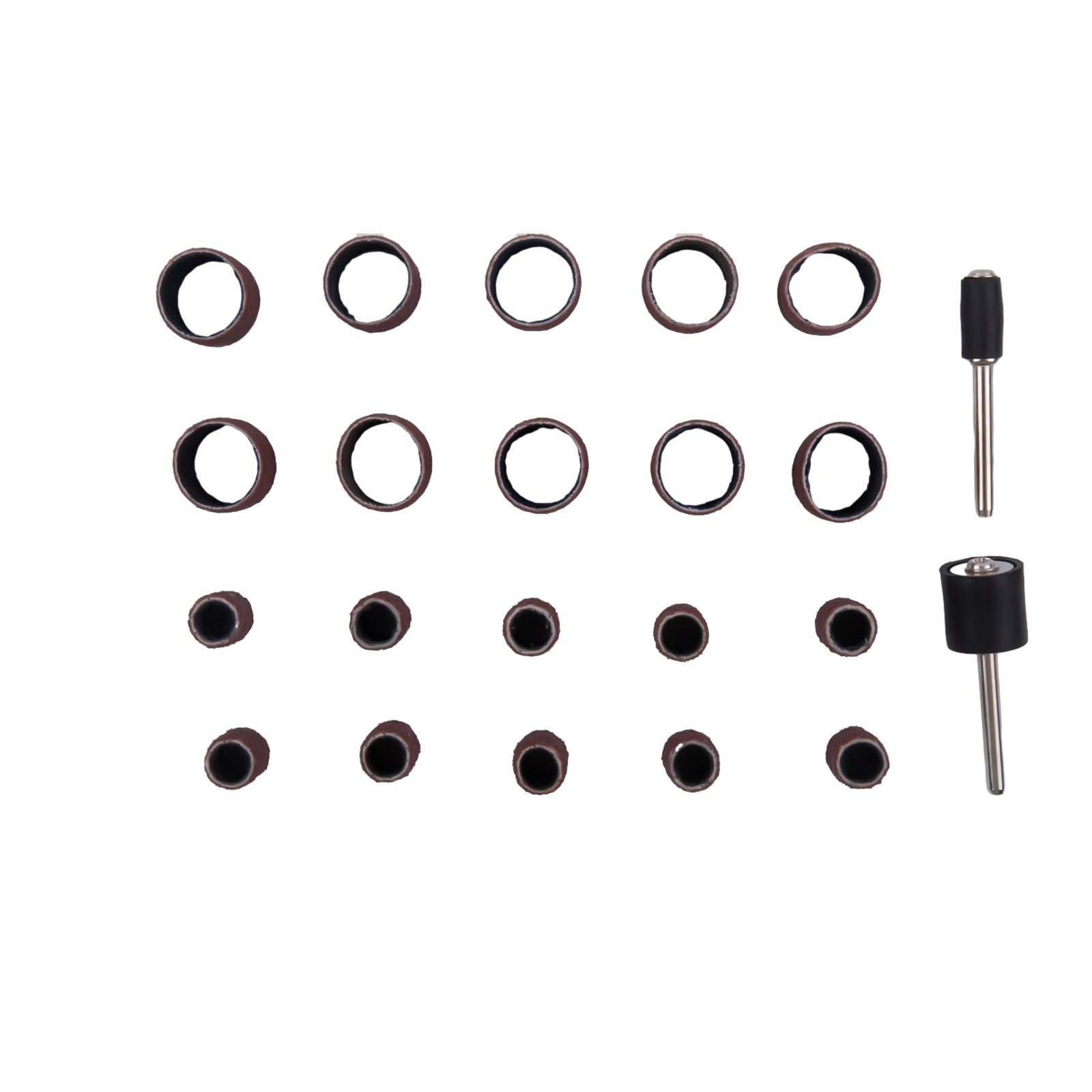 22Pcs Sanding Ring With Rod Abrasive Rotary Tool Kit Sanding Drum Grinding Head