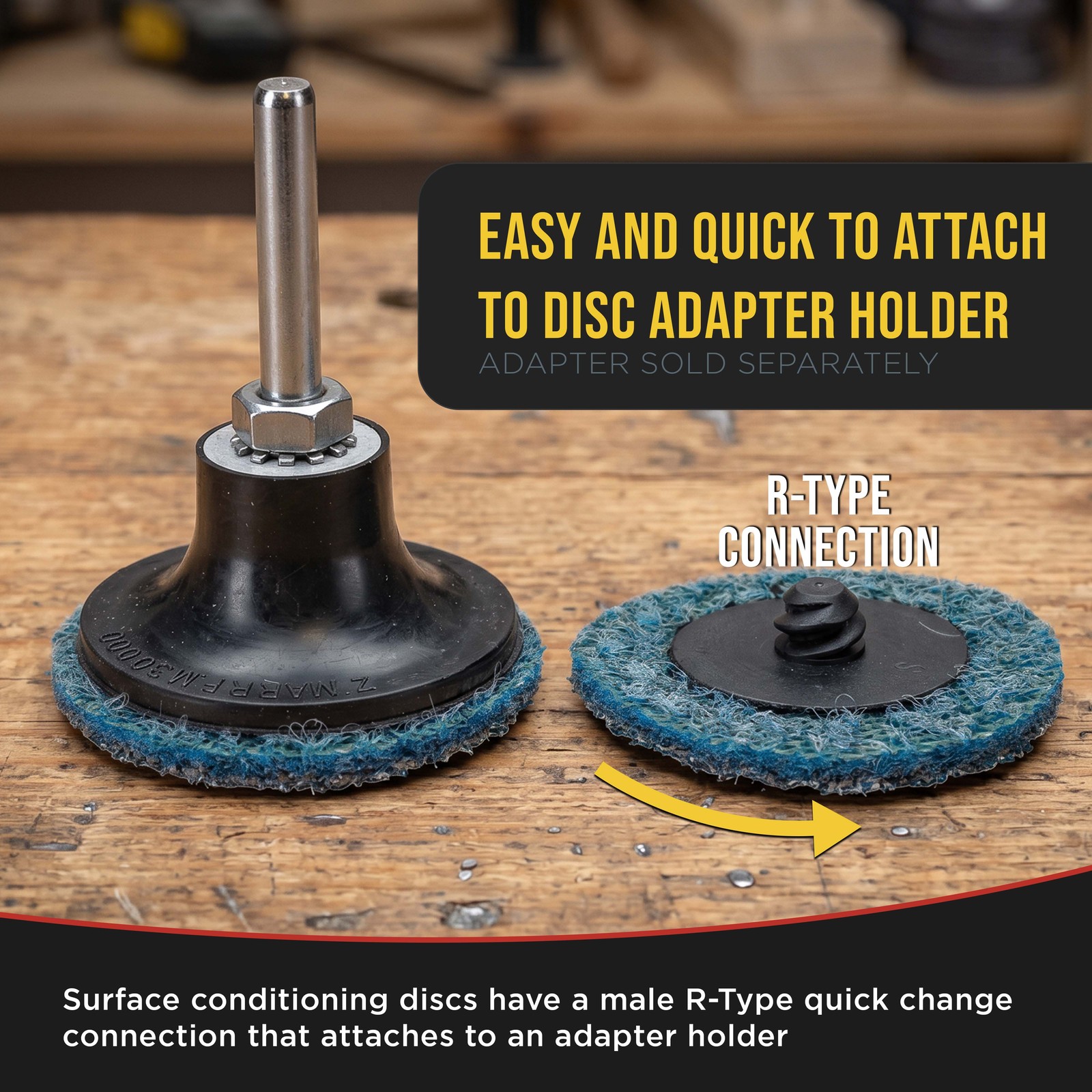 Dura-Gold 2″ Surface Conditioning Discs Blue Fine Sanding Grit (Box of 25)