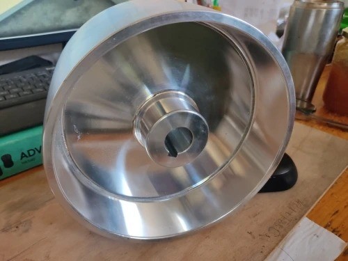 200x100mm Fully Aluminum Contact Wheel Idle Drive Wheel Belt Grinder Parts