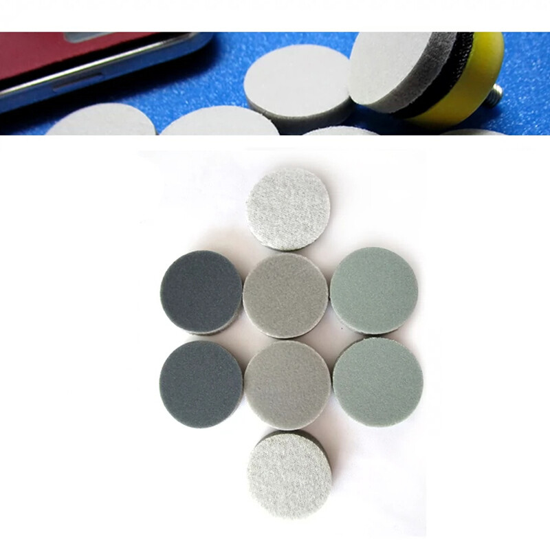 1.2″ 30mm Sponge Green Sandpaper Wet Dry Sanding Discs Foam Block 300-3000 Grit