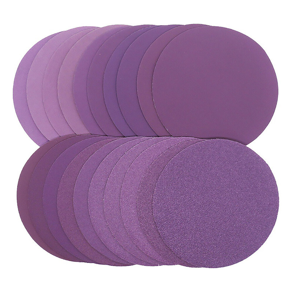 125mm 5Inch Hook Loop Sanding Discs Pads 60-10000 Grit Round Wet & Dry Sandpaper