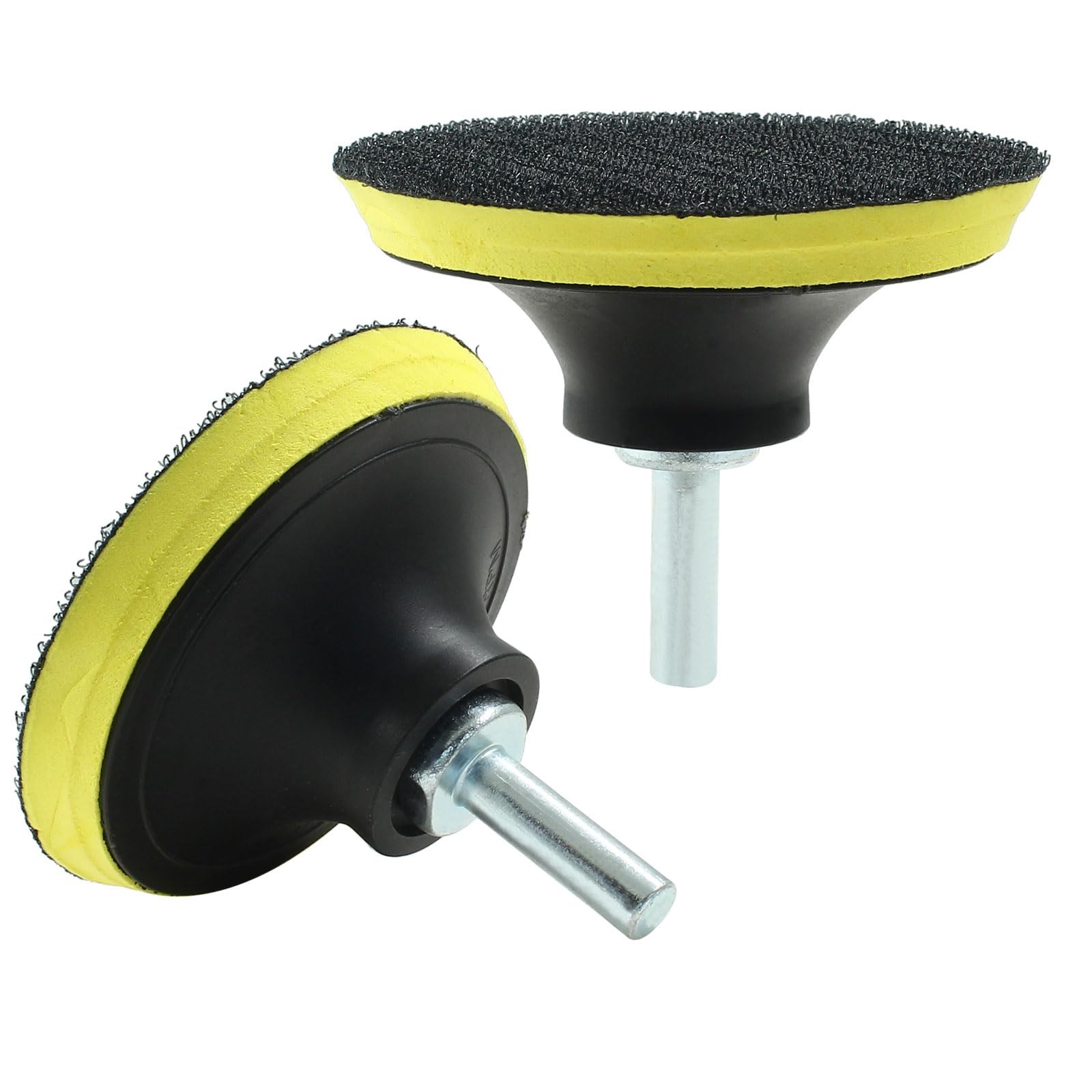 2 Pack 3 Inch Hook and Loop Backing Pads with M10 Thread Drill Adapter, Car O…