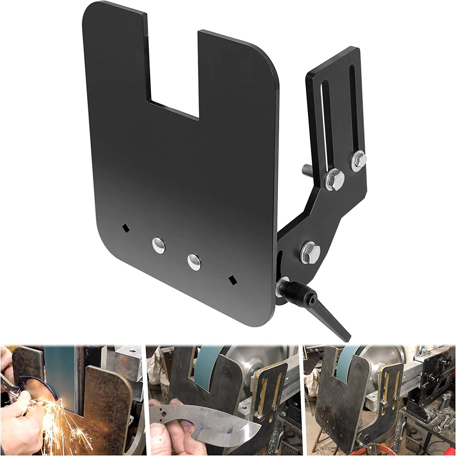 2×72″ Knife Bevel Grinding Jig Tool Rest OBM Belt Grinder Tilt Table Flat Platen