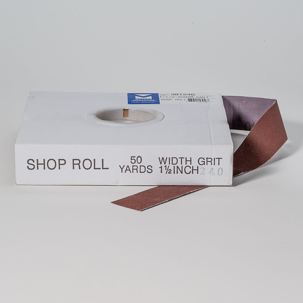 Mercer Industries 381240-1-1/2″ x 50 yards Shop 1-1/2″ x 50 yd, 240 Grit