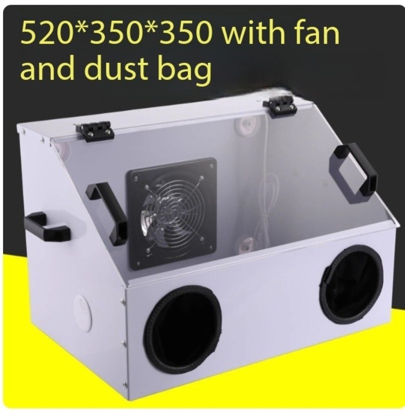 Compact Water Curtain Spray Booth with Negative Pressure Exhaust Fan ForHome Use