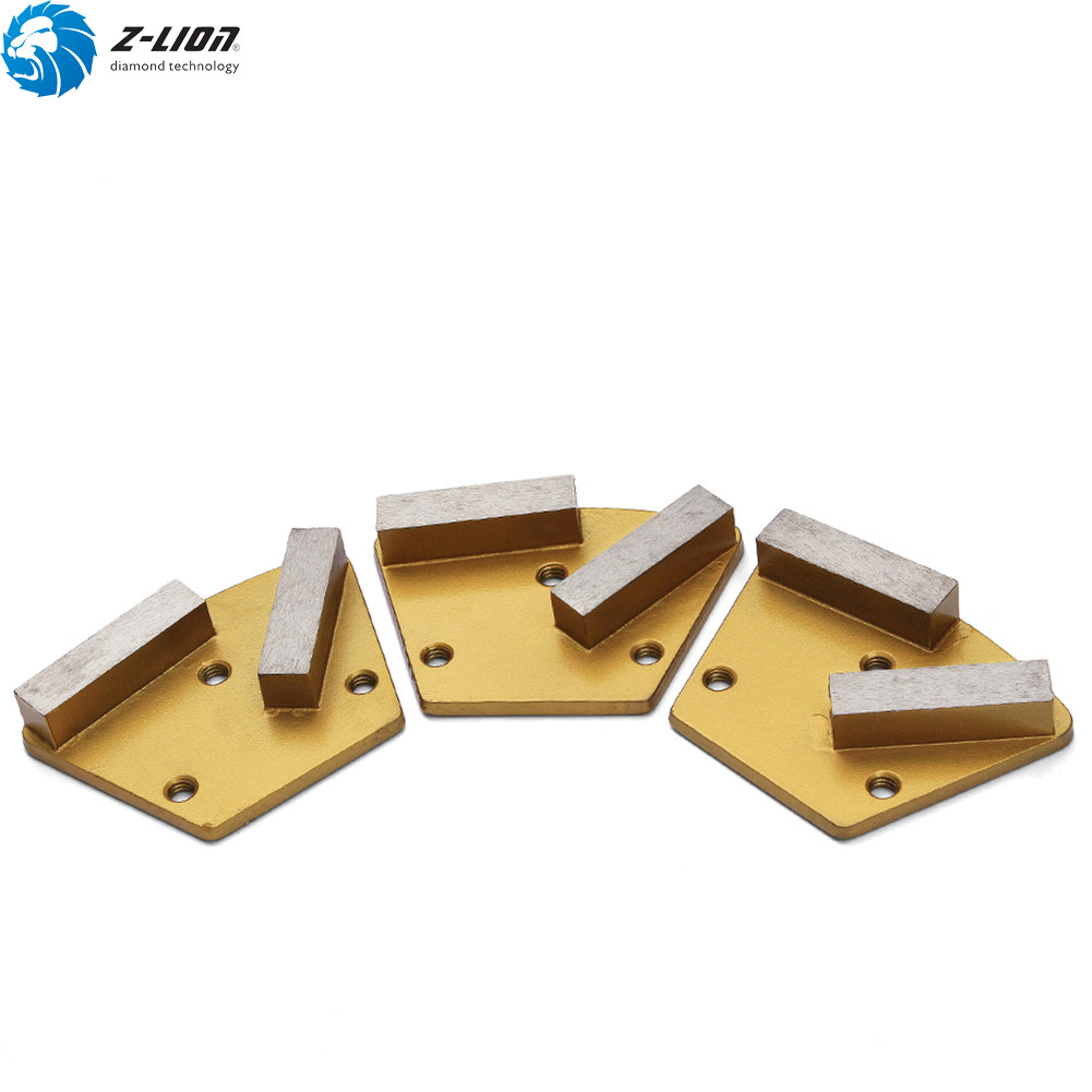 3PCS Floor Diamond Grinding Pads Grinding Disc Trapezoid Concrete Tool Grit 400