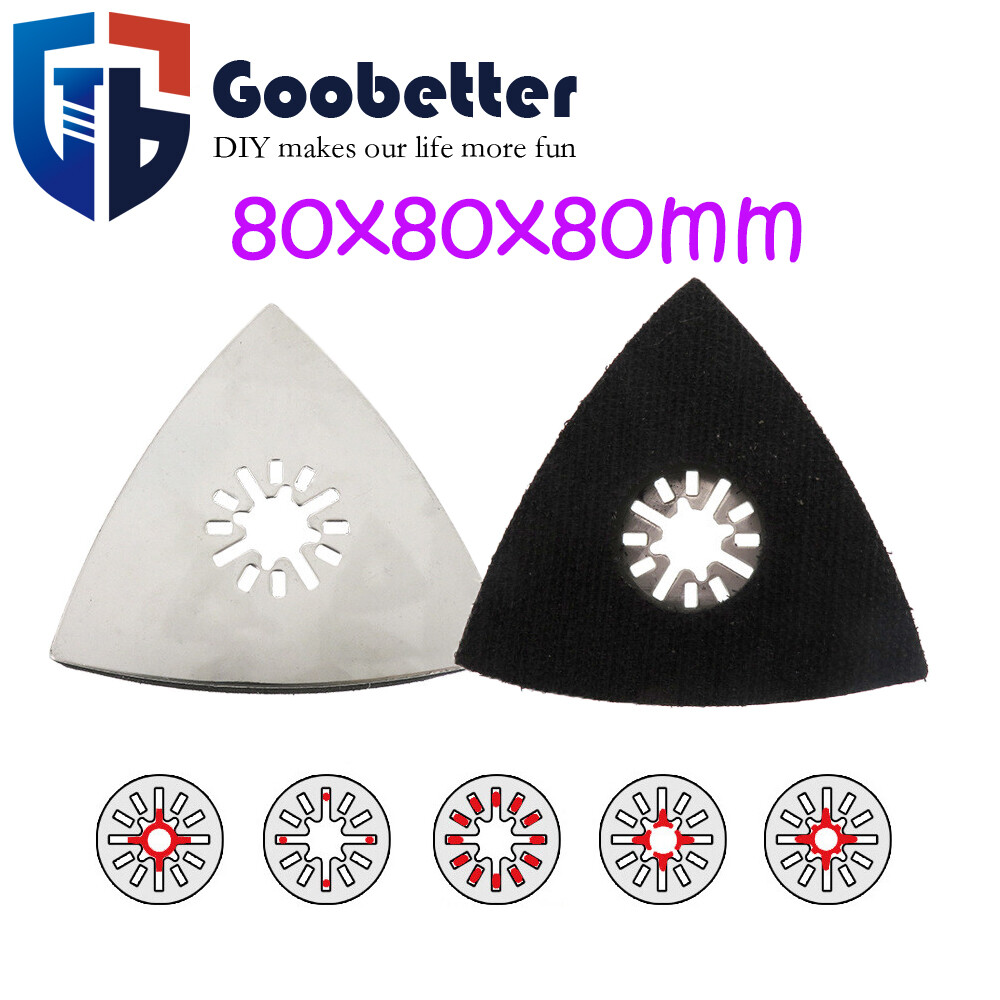 80mm Sanding Pad MultiTool Triangle Backing Pad Sander Attachment Pad Hook Loop