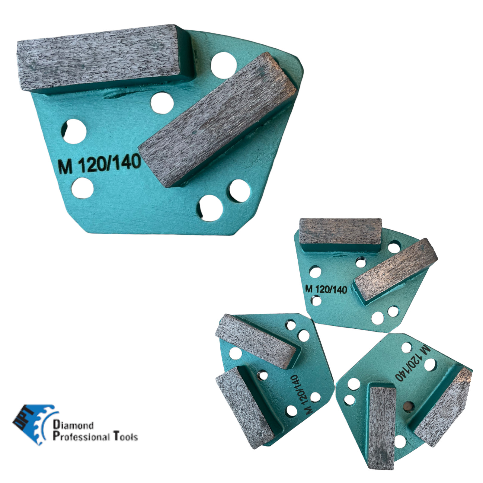 18 Pack Diamond Grinding Discs for Bolt-on Concrete Floor Grinders Medium Bond