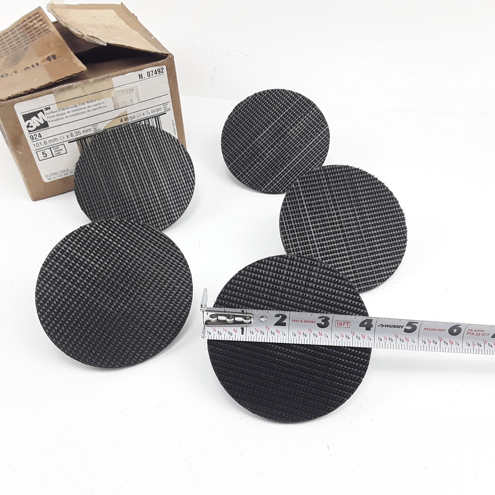 Scotch-Brite Surface Conditioning Disc Pad Holder 924, 4 in X 1/4 In, 5 Ea/case