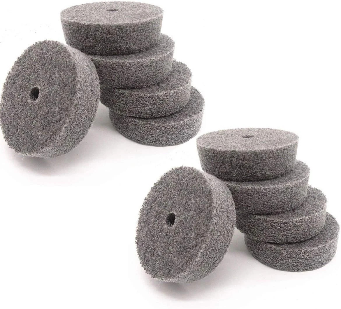 10Pcs 75Mm/3″ Diameter Grit Nylon Fiber Polishing Buffing Wheel for Various Meta