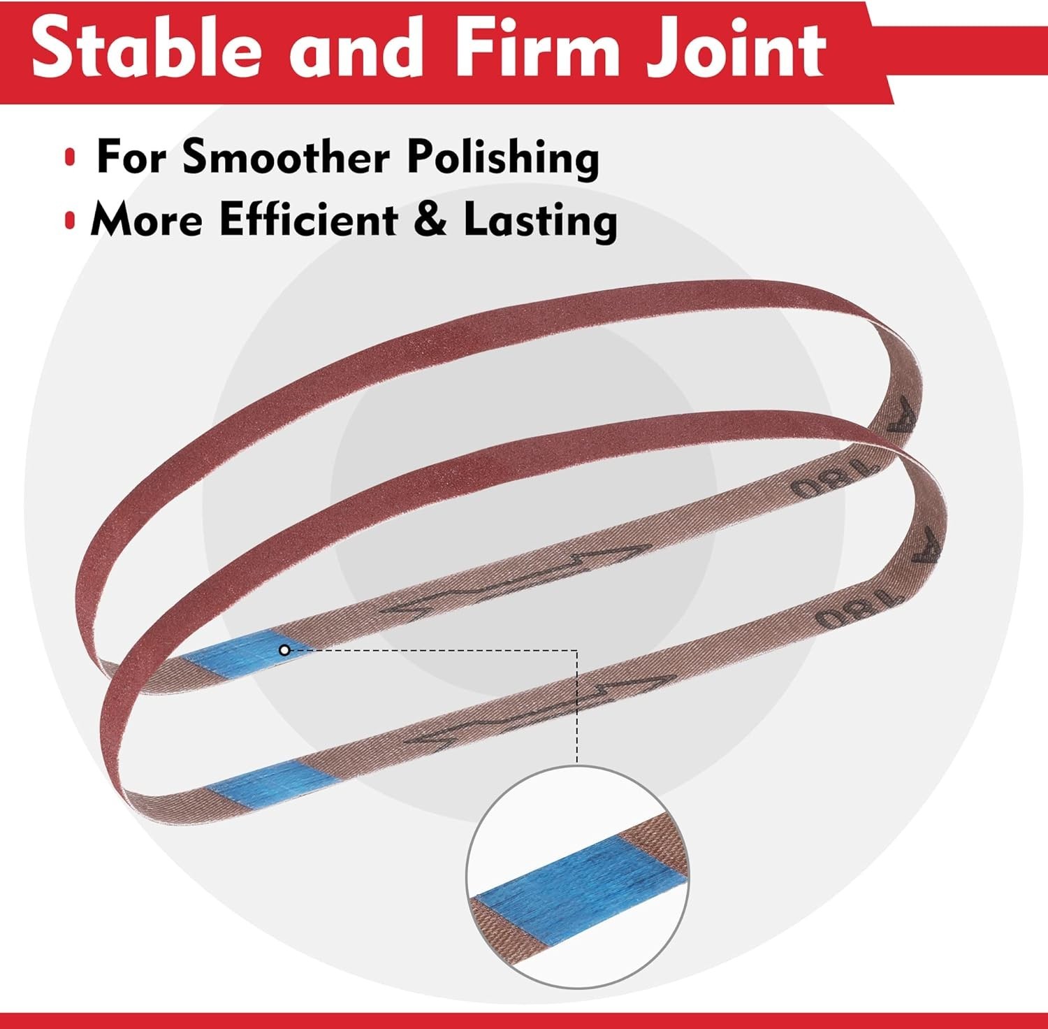1/2 x 18 Inch Sanding Belts Set – 24 Aluminum Oxide Belts for Wood & Metal