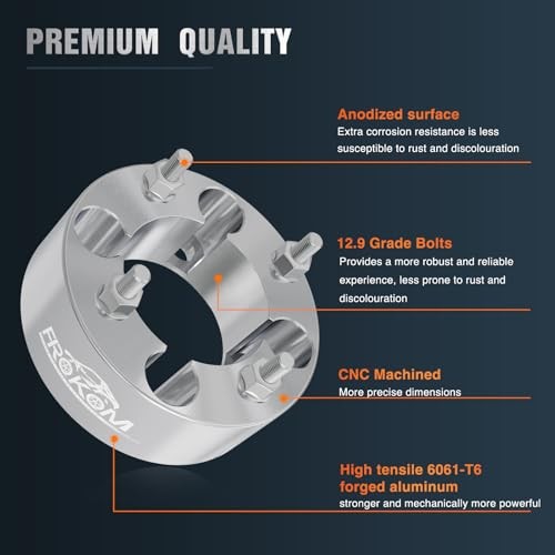 4×137 Wheel Spacers,2 Inch Wheel Spacers with 12×1.25 Studs Fit For 2014+